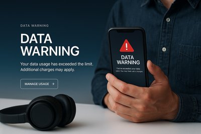 Stylish Data Warning Web Page Design Example