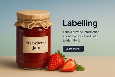 Stylish Web Design for Product Labeling