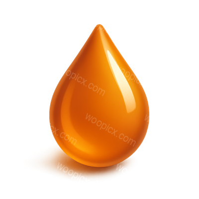 Stylish 3D Amber Icon with Volumetric Feel