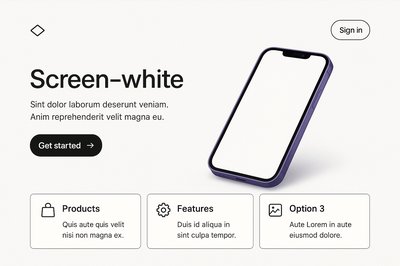Bento Style Landing Page Design with Minimalist Elements