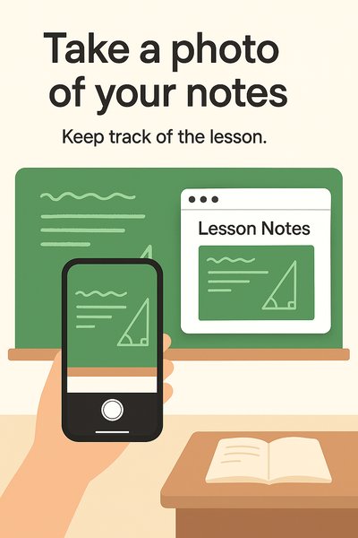 Educational Illustration Encouraging Note-Taking with Mobile Technology