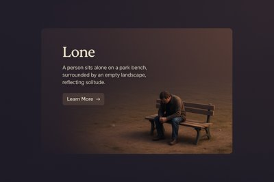 Solitary Scene of a Person on a Park Bench