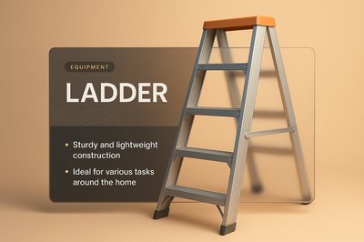 Modern Web Page Design Featuring a Ladder Illustration