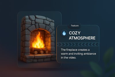 Cozy Stone Fireplace with Inviting Ambiance