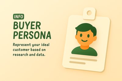 Illustration of Buyer Persona Concept for Marketing
