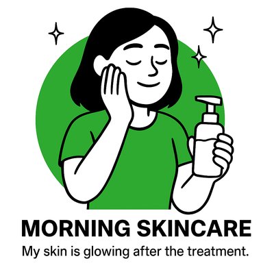 Illustrative Graphic for Morning Skincare Routine