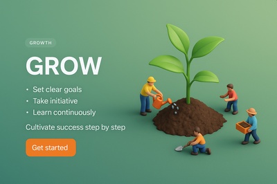 Miniature World of Growth in a 3D Scene