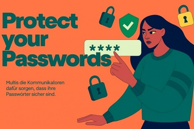 Vibrant Illustration on Password Protection and Security