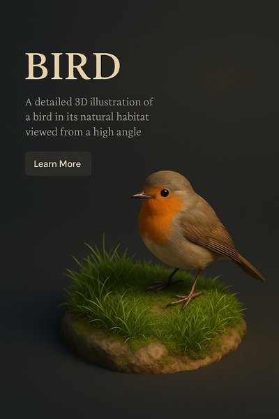 High Angle View of a Bird in its Natural Habitat