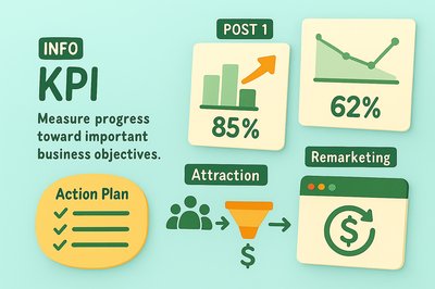 Informative KPI Graphic for Business Metrics