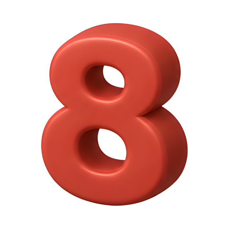 Digital eight graphic design