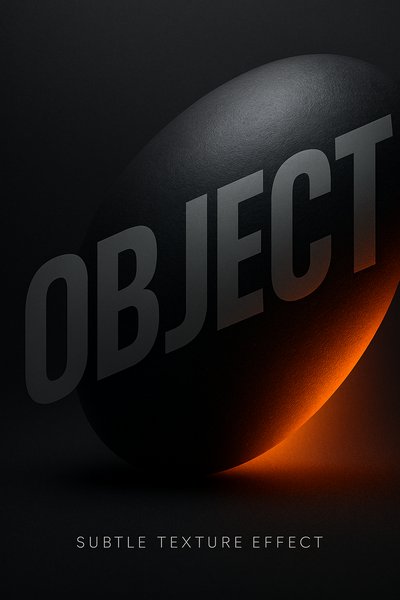 Dynamic Modern Composition with Black Gradient and 3D Render