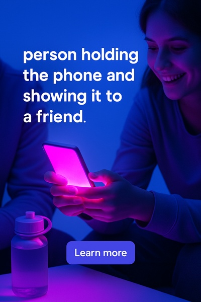 Radiant Phone Display: A Glowing Interaction