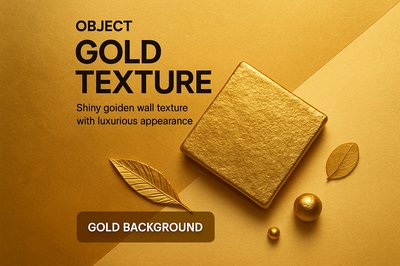 Luxurious Gold Elegance with Shiny Texture