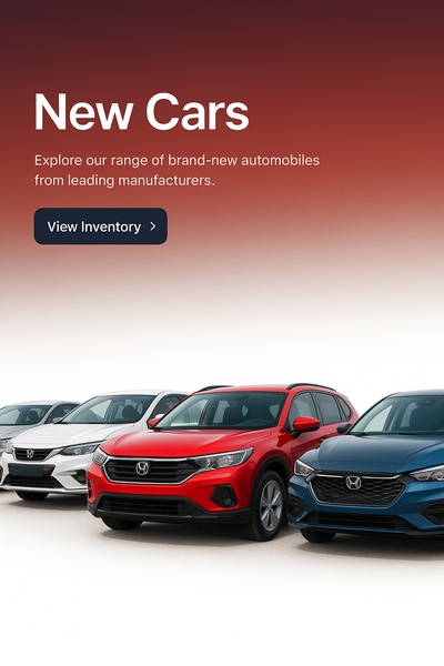 Stylish Gradient Illustration of New Cars for Web Display