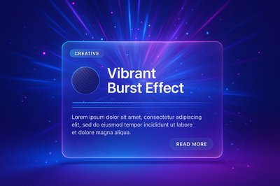 Futuristic Vibrant Abstract Background with Burst of Light