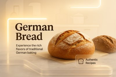 Elegant Promotional Graphic for German Bread Recipes