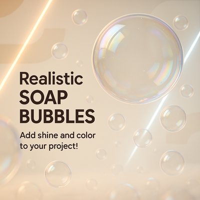 Realistic Soap Bubbles Collection for Creative Projects