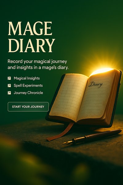 Mage Diary: Capture Your Magical Journey in Style