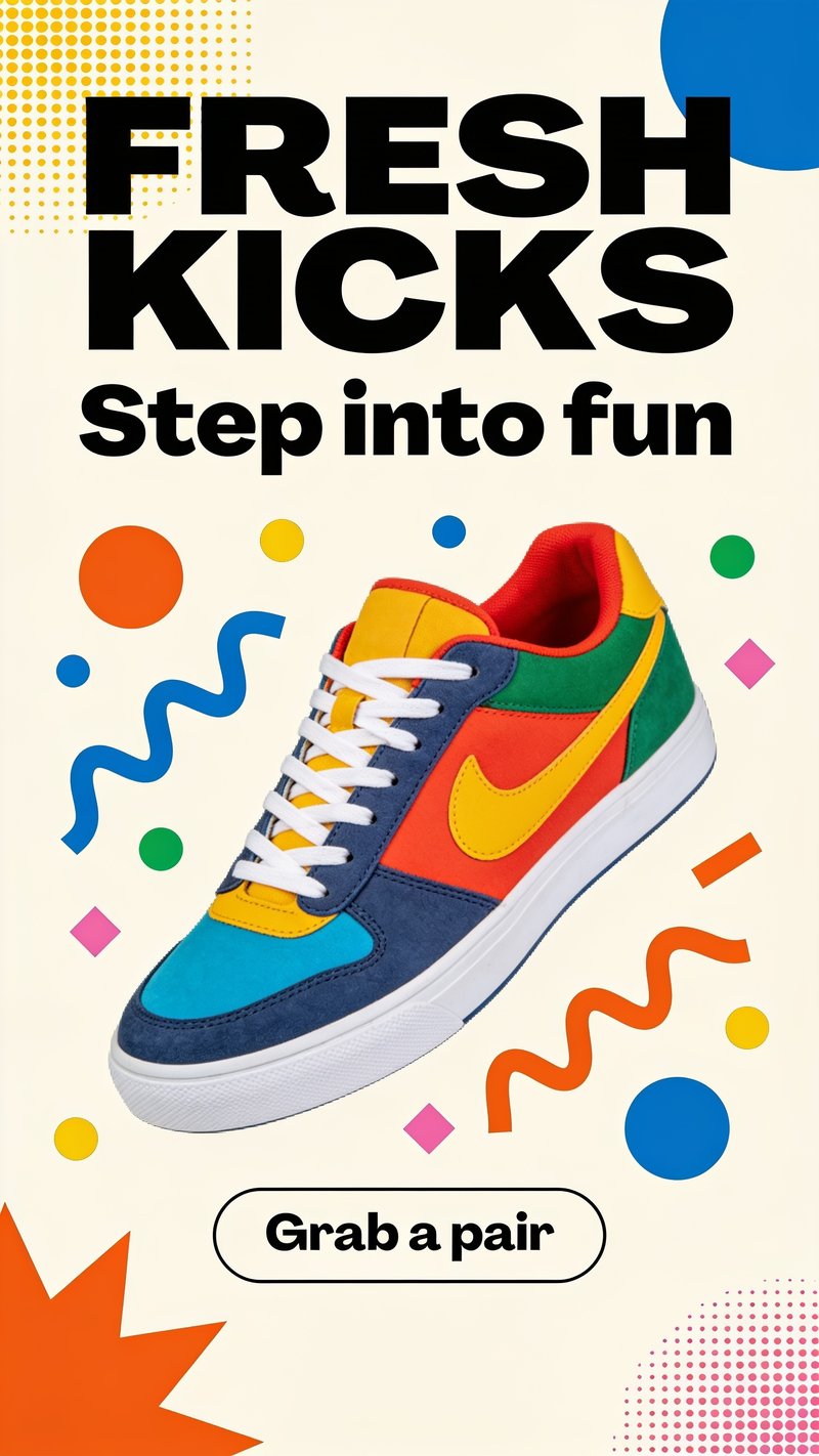 vintage 80s style sneakers