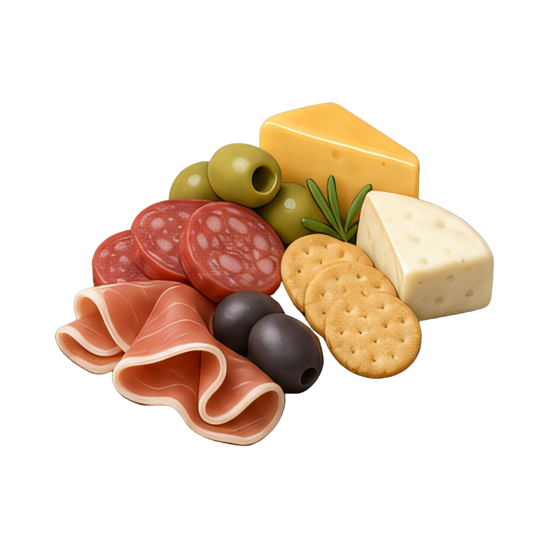 delicious charcuterie board spread