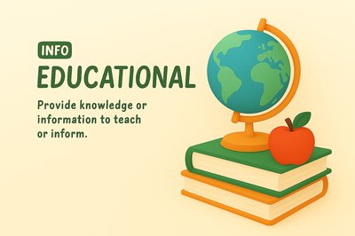Educational Concept Graphic Featuring Globe and Books