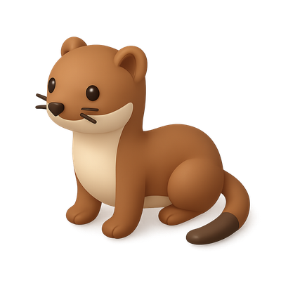 Cute Cartoon Animal Character Illustration