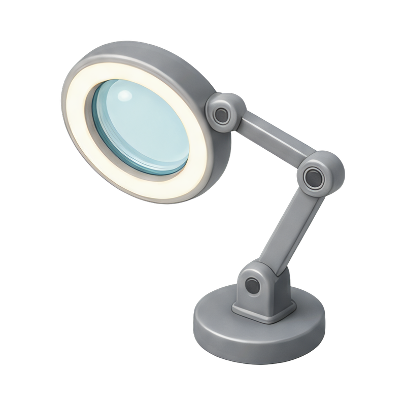 bright magnifier lamp for detail work