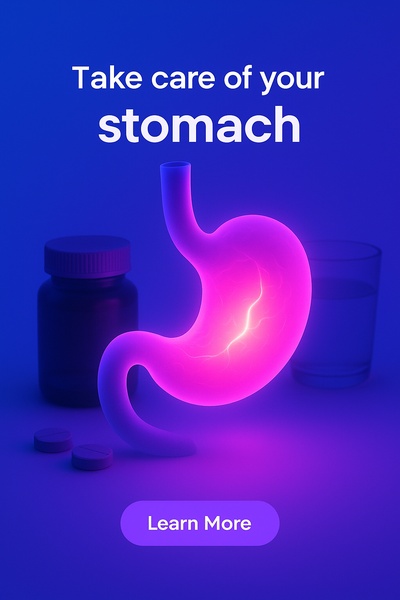 Fluorescent Glow Stomach with Neon Light Effects