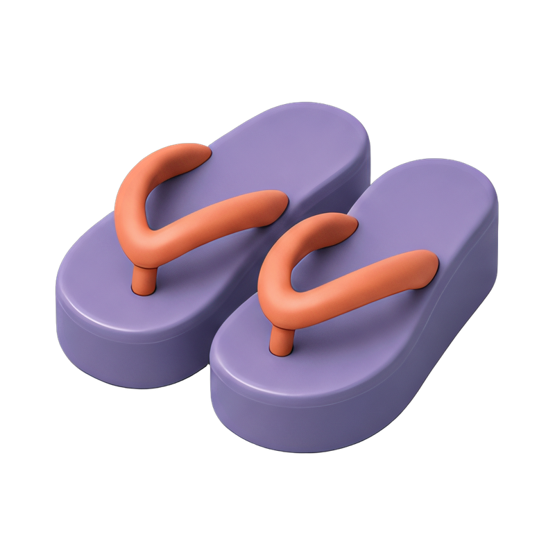 chunky flip-flops for summer