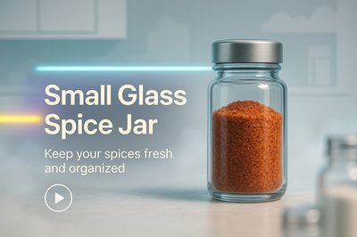 Modern Product Display for Spice Jar with Freshness Theme