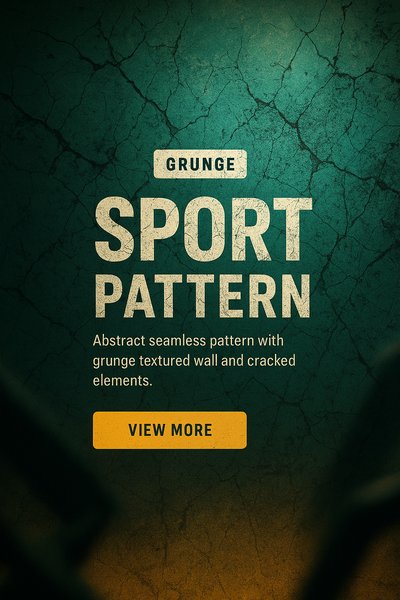 Grunge Sport Pattern with Textured Wall Elements