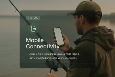 Fisherman Using Phone by the Water