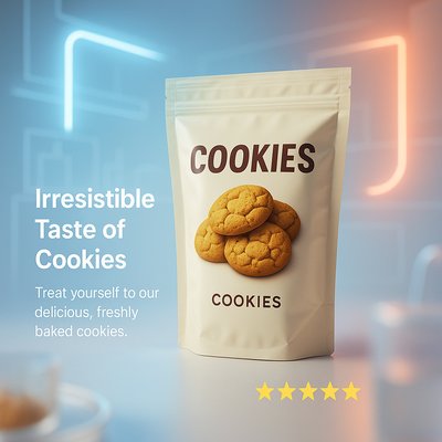 Product Packaging Design for Cookie Brand