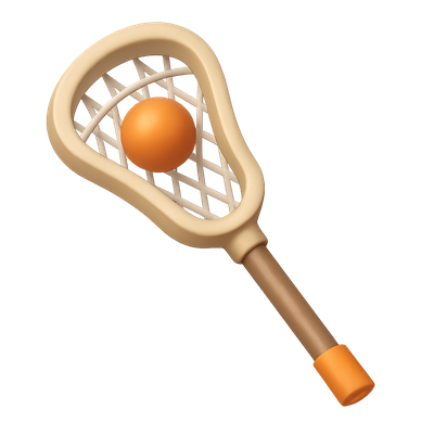3D Icon of a Sports Net with Ball