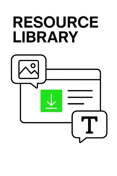 Vector Graphic for Resource Library Concept