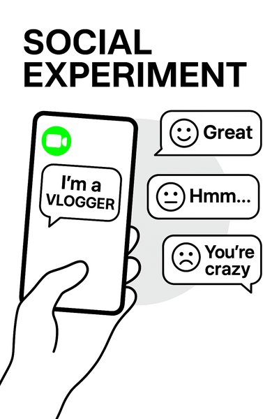 Minimalist Social Media Graphic Featuring Vlogging Theme