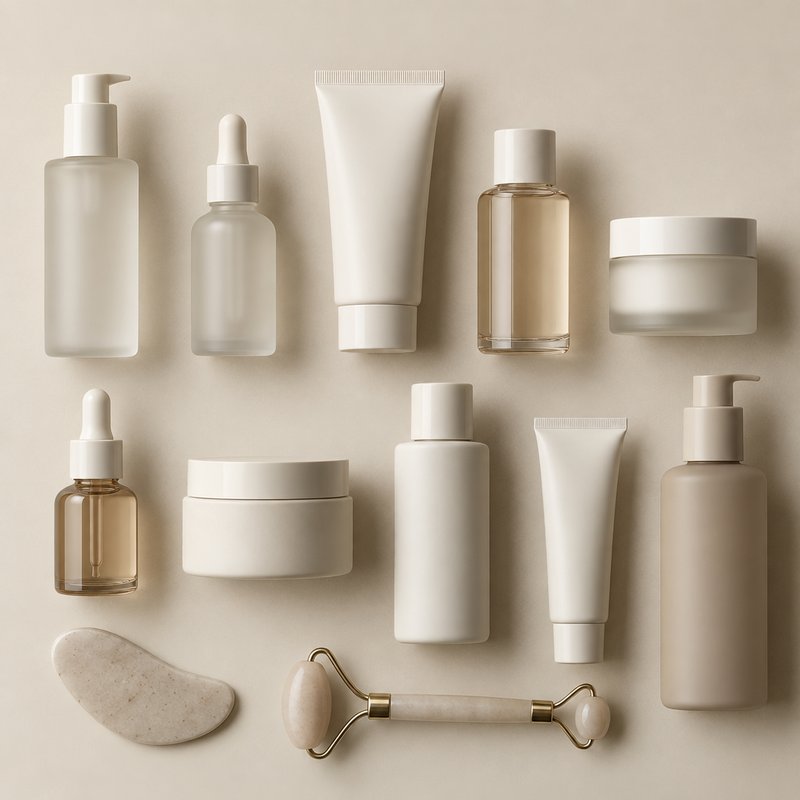 minimal skincare design elements