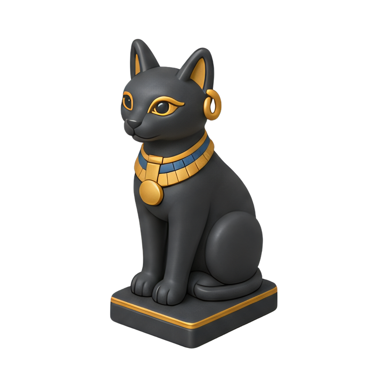 ancient bastet cat statue