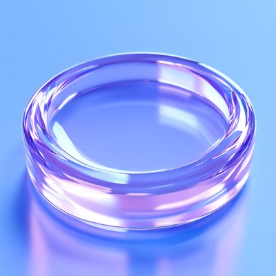 Elegant Transparent Acrylic Dish with Soft Lighting
