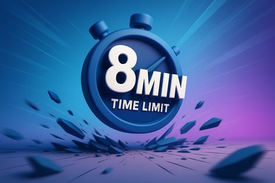 Dynamic Timer Graphic Illustrating 8-Minute Time Limit