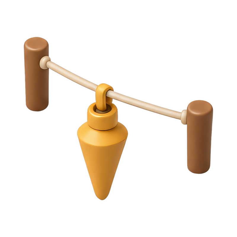 Measuring string level with line
