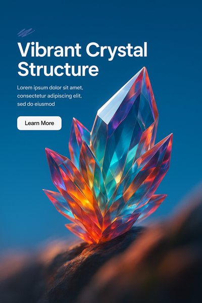 Stunning Vibrant Crystal Structure Image for Visual Appeal