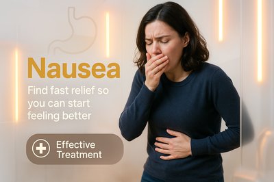 Health Awareness Graphic on Nausea Relief Strategies