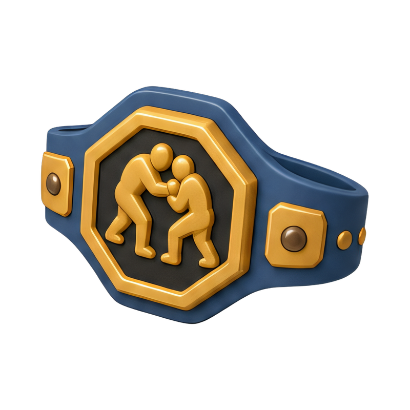 championship wrestling belt display