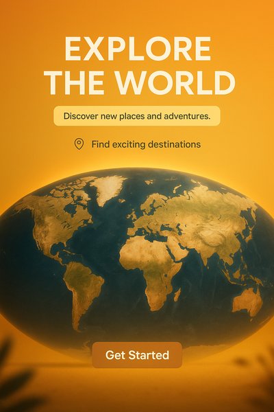 Explore the World - Travel Adventure Graphic