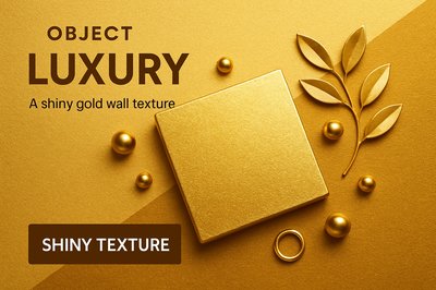 Luxurious Gold Elegance with Shiny Textures and Modern Design