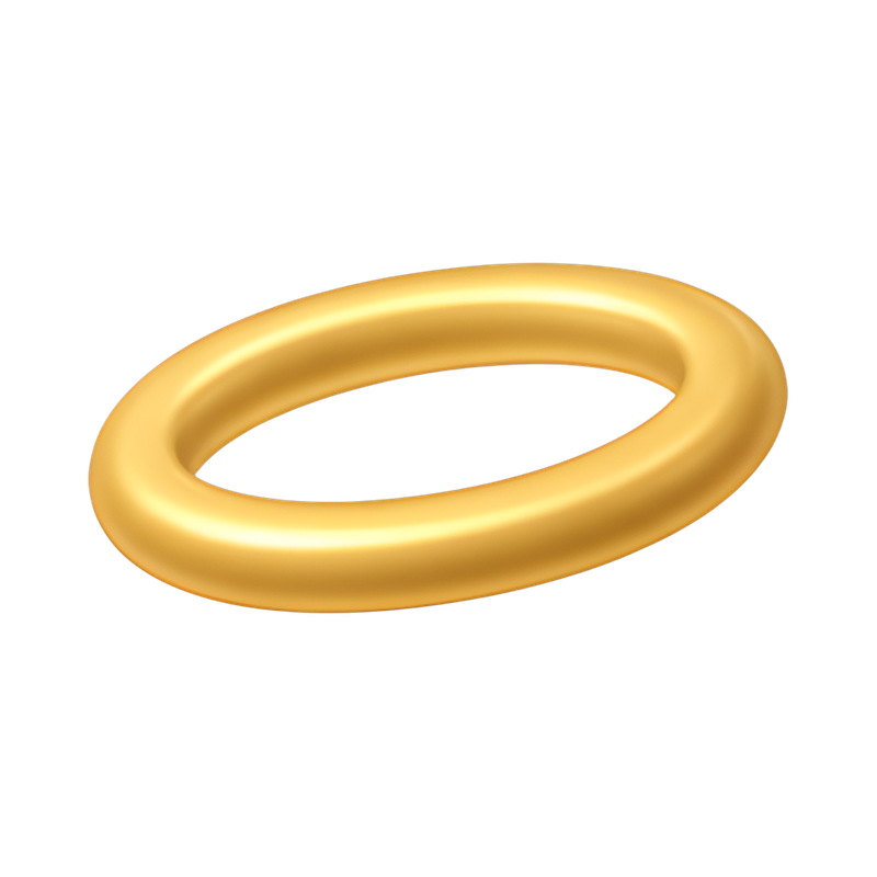 elegant golden halo ring