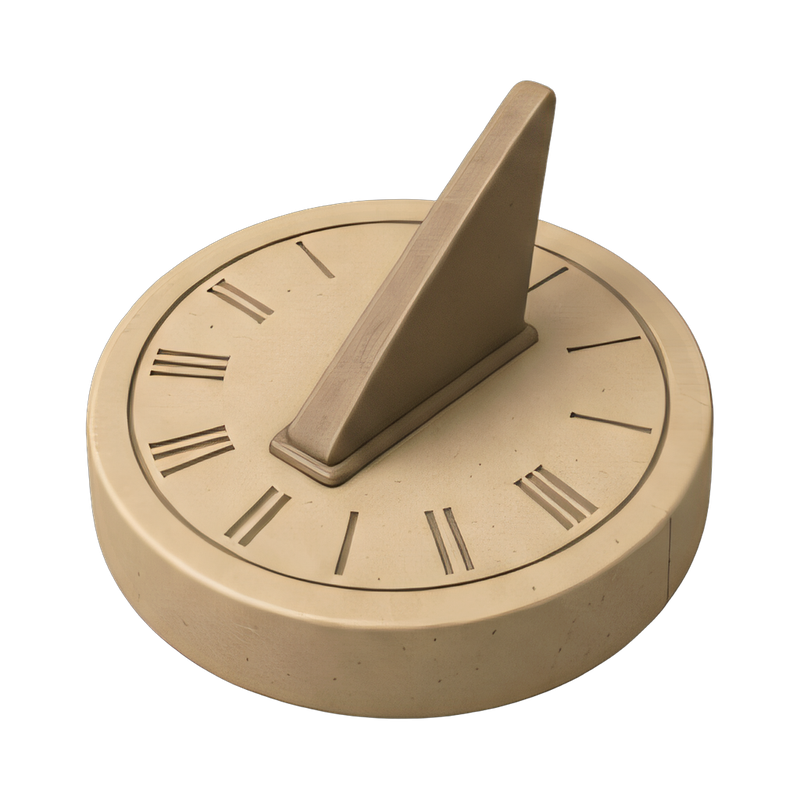 elegant roman numeral sundial