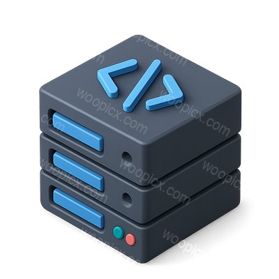 Stylish 3D Server Icon for Development Use
